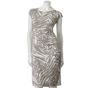 APT.9 Zebra Rushed Dress